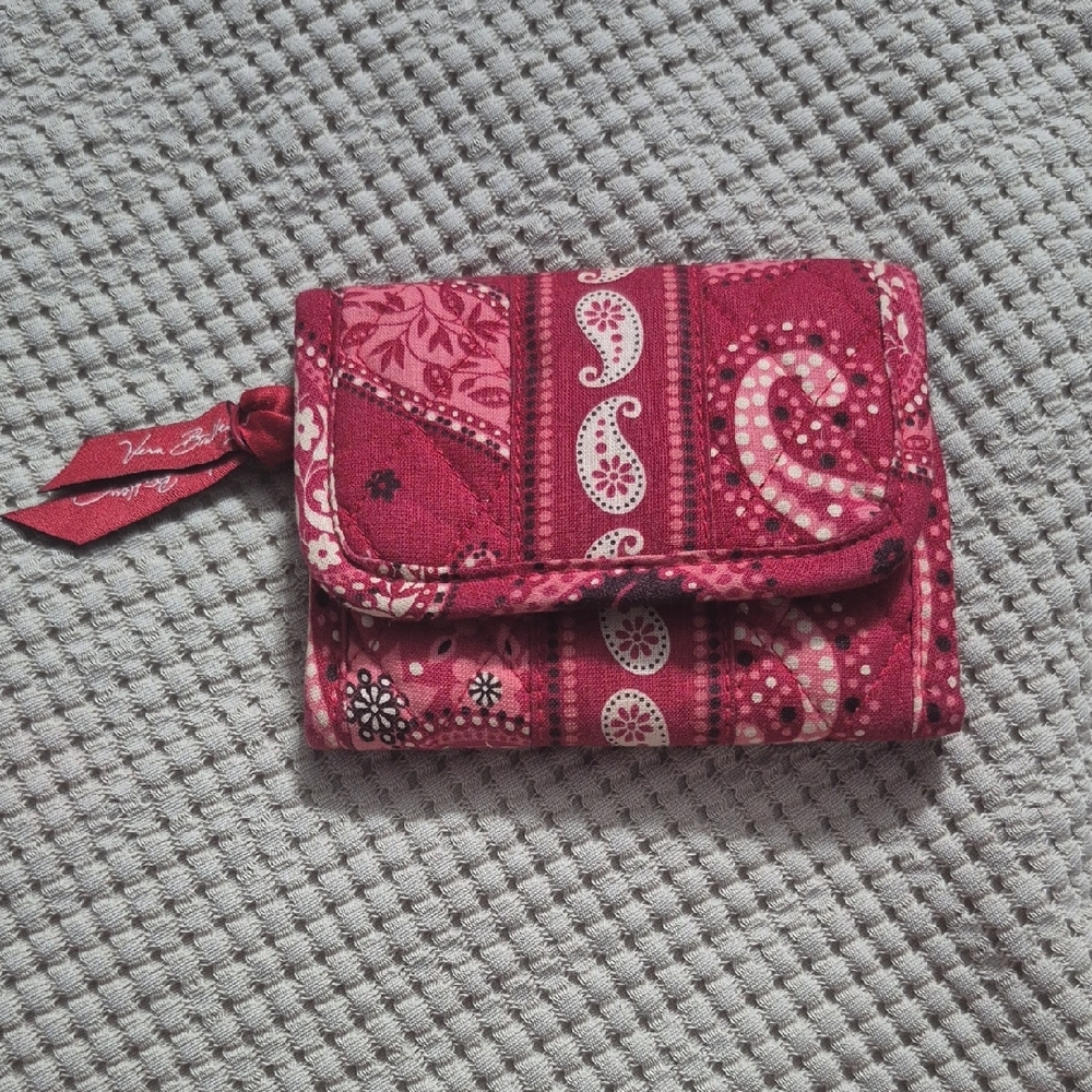 Vera Bradley Burgundy Paisley Wallet